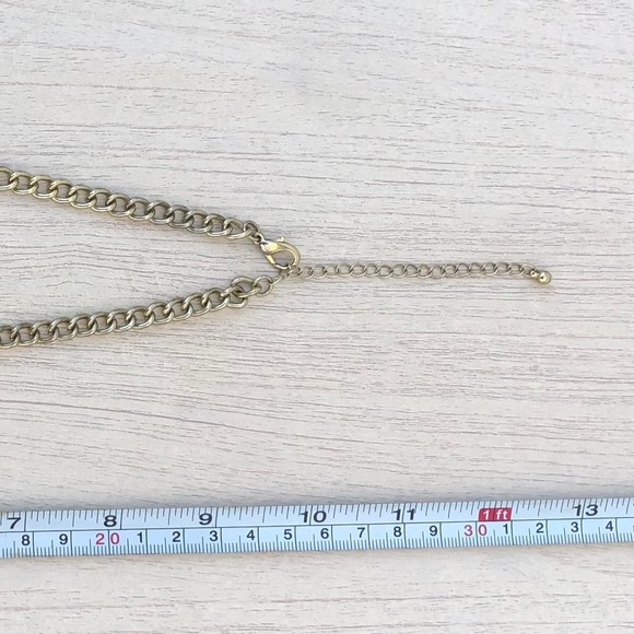 Ruby Red Iridescent Ornate Necklace - Picture 9 of 12